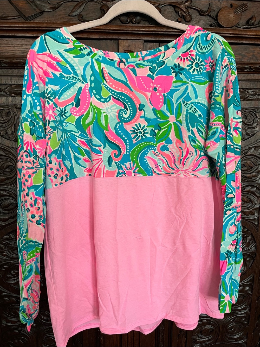 Lilly Pulitzer Finn Long-Sleeve Top large